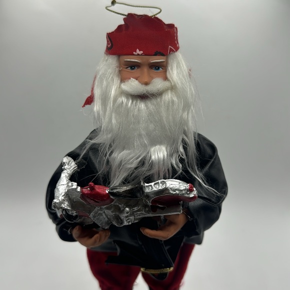 Vtg Motorcycle Santa Claus - Picture 2 of 6
